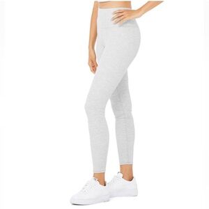 ALO Yoga Light Gray High-Waist Leggings